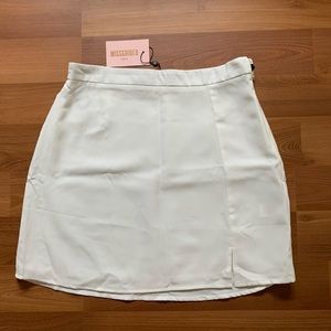 Missguided side split a-line skirt